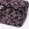 Chanel Black & Pink CC Sequins Medium Flap Bag - Blue Spinach