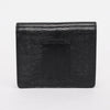 Hermes Noir Shiny Lizard Roulis Slim Wallet - Blue Spinach