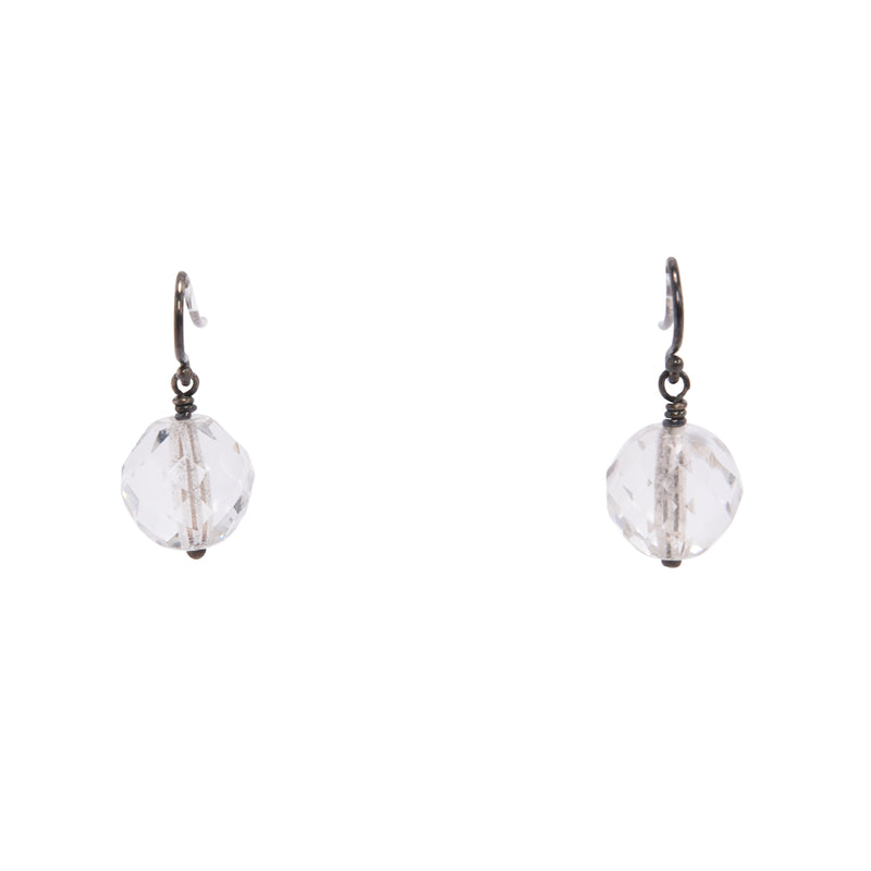 Jan Logan Quartz Earrings - Blue Spinach