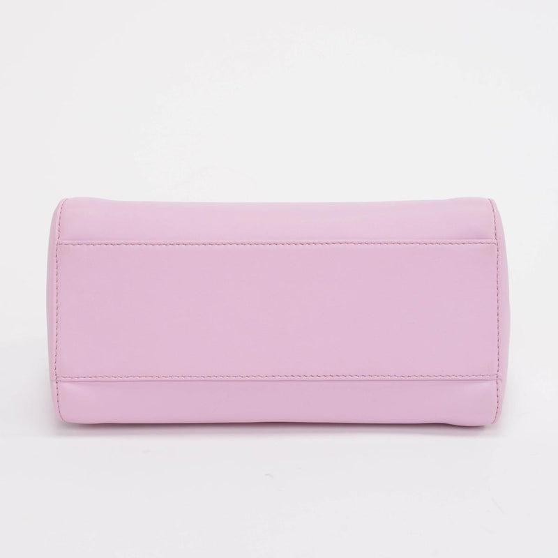 Fendi Pink Nappa Mini Peekaboo Bag - Blue Spinach