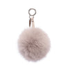 Fendi Light Grey Fur Pom Pom Bag Charm - Blue Spinach