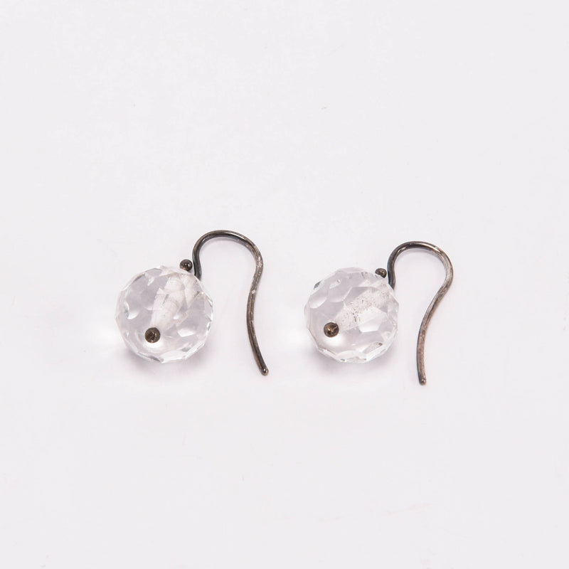 Jan Logan Quartz Earrings - Blue Spinach