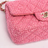 Chanel Pink Boucle Tweed Mini Rectangular Flap Bag - Blue Spinach