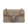 Gucci Beige GG Supreme Small Dionysus Bag - Blue Spinach