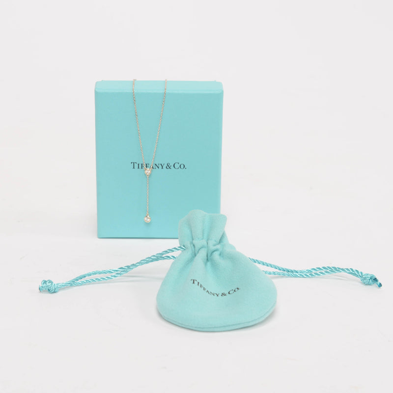 Tiffany & Co Silver Elsa Peretti Diamonds By The Yard Necklace - Blue Spinach