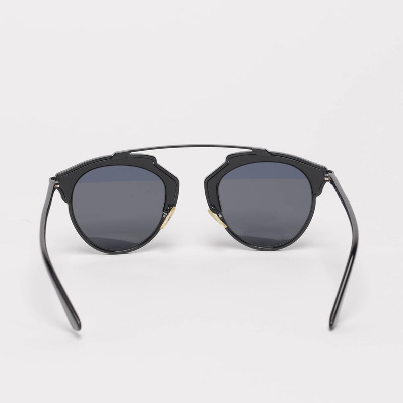 Dior Black SoReal Split Lens Sunglasses - Blue Spinach