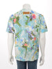 Louis Vuitton Multi Colour Embroidered Floral T-Shirt M - Blue Spinach