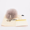 Fendi Light Grey Fur Pom Pom Bag Charm - Blue Spinach