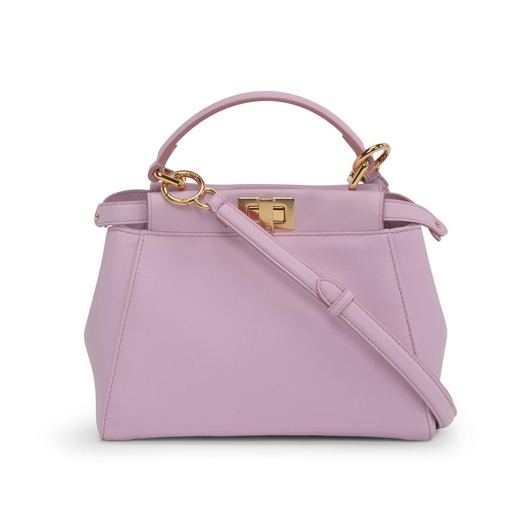 Fendi Pink Nappa Mini Peekaboo Bag