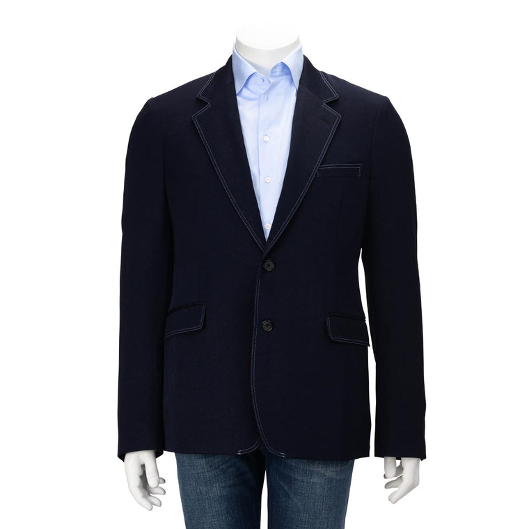 Alexander McQueen Navy Overdyed S.B. Blazer IT 50