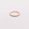 Tiffany & Co 18k Rose Gold Soleste Half Diamond Eternity Ring - Blue Spinach