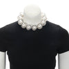 Chanel Resin Coated Faux Pearl Choker Necklace - Blue Spinach