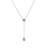 Tiffany & Co Silver Elsa Peretti Diamonds By The Yard Necklace - Blue Spinach