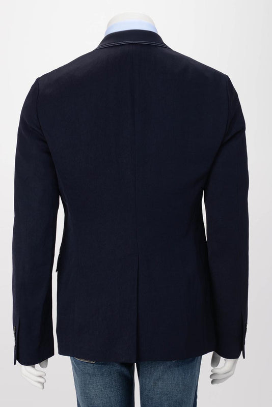 Alexander McQueen Navy Overdyed S.B. Blazer IT 50 - Blue Spinach