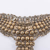 Chanel Gold Beaded Paris to Bombay Panja Bracelet - Blue Spinach