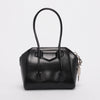 Givenchy Black Shiny Lord Mini Antigona Lock Bag - Blue Spinach