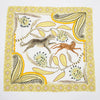 Hermes Jaune Washed Silk Savana Dance 140 Scarf - Blue Spinach