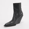 Celine Black Calfskin Moon Zipped Boots 40 - Blue Spinach