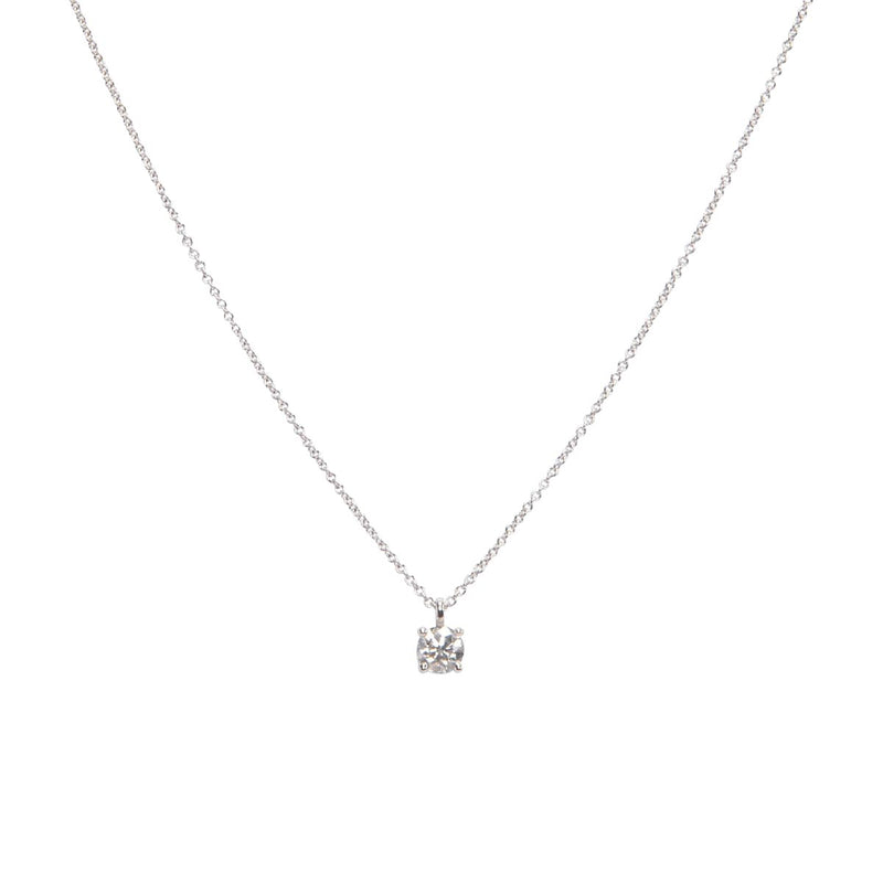 Tiffany & Co Platinum & Diamond Pendant Necklace - Blue Spinach