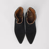 Saint Laurent Black Suede Theo Raw Edge Boots 43 - Blue Spinach