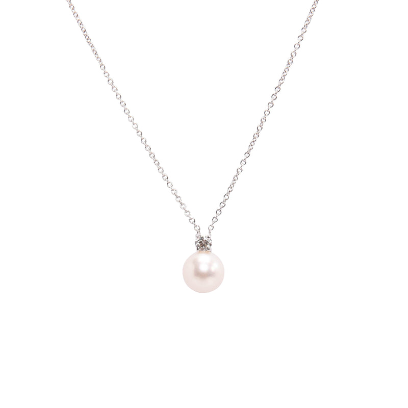 Tiffany & Co 18k White Gold Signature Pearls Pendant - Blue Spinach