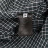 Balenciaga Green Check Hooded Jacket FR 34 - Blue Spinach