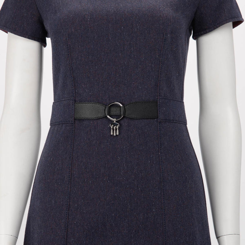 Hermes Bleu Nuit Denim Belted Dress FR 34 - Blue Spinach