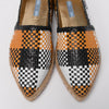 Prada Multi-Colour Woven Leather Espadrilles 40 - Blue Spinach