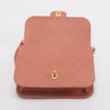 Chanel Pink Quilted Sheepskin Front Chain Flap Bag - Blue Spinach