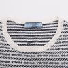 Prada Black & White Wool Logo Intarsia Knit Top IT 40 - Blue Spinach