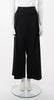 Hermes Black Wool Wide Leg Pants FR 42 - Blue Spinach