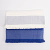 Chanel White & Blue Cotton Canvas Joaillerie VIP Towel Set - Blue Spinach