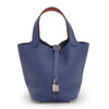 Hermes Bleu Brighton & Capucine Clemence Picotin Lock 18 - Blue Spinach