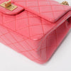 Chanel Pink Aged Calfskin Reissue Mini Flap Bag - Blue Spinach