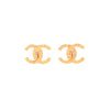 Chanel Gold Metal CC Paris Clip-On Earrings - Blue Spinach