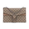 Gucci Beige GG Supreme Small Dionysus Bag - Blue Spinach