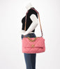 Chanel Pink Glitter Tweed Large Chanel 19 Flap Bag - Blue Spinach