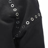 Alexander McQueen Black Cotton Eyelet Hooded Sweater M - Blue Spinach