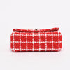 Chanel Red Check Tweed Mini Rectangular Flap Bag - Blue Spinach