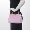 Fendi Pink Nappa Mini Peekaboo Bag - Blue Spinach