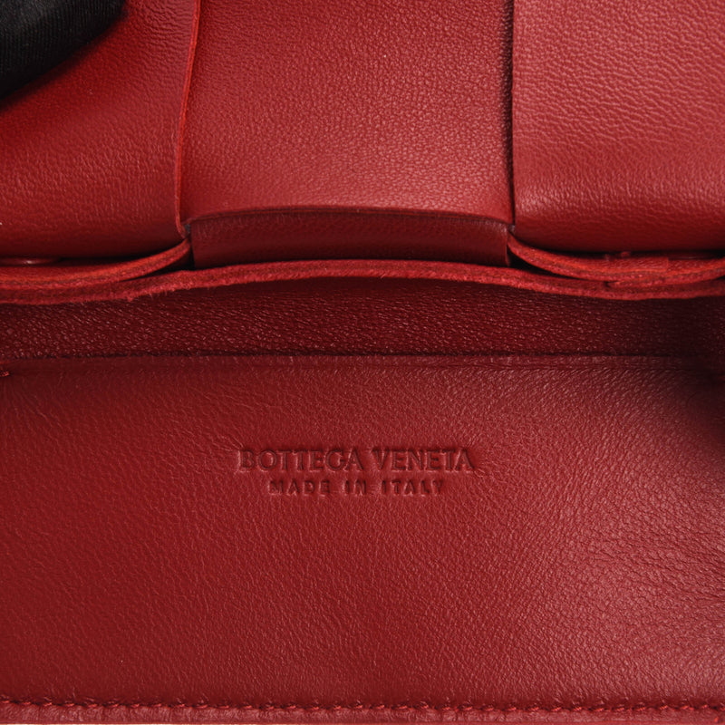 Bottega Veneta Red Intrecciato Candy Cassette Bag - Blue Spinach