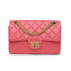 Chanel Pink Aged Calfskin Reissue Mini Flap Bag - Blue Spinach