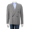 The Row Grey Virgin Wool Julian D.B. Jacket 40 - Blue Spinach