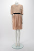 Dior Soft Pink Silk Organza Embroidered Cape Dress FR 42 - Blue Spinach