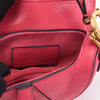 Dior Fuchsia Goatskin Micro Saddle Bag - Blue Spinach