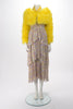 Gucci Yellow Marabou Bolero Jacket IT 38 - Blue Spinach