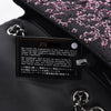 Chanel Black & Pink CC Sequins Medium Flap Bag - Blue Spinach