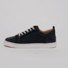 Christian Louboutin Navy Leather Louis Junior Orlato Sneakers 40 - Blue Spinach