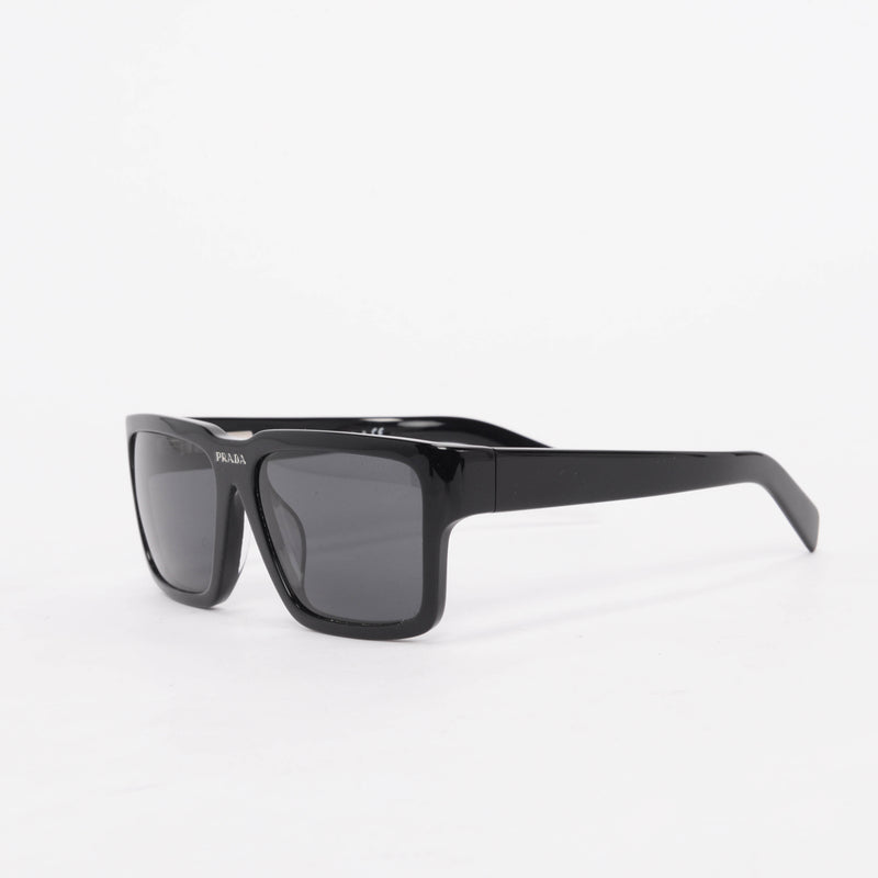 Prada Black Square Sunglasses - Blue Spinach