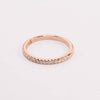 Tiffany & Co 18k Rose Gold Soleste Half Diamond Eternity Ring - Blue Spinach